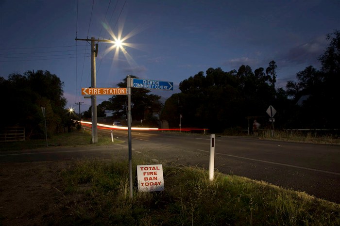 TOTAL FIRE BAN TODAY - Chewton CFA, Mount Street.