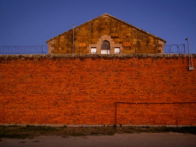Elevation of the Old Castlemaine Jail...