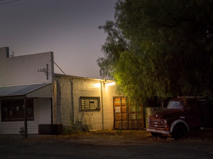 Just down the side of Mo's Antiques Chewton