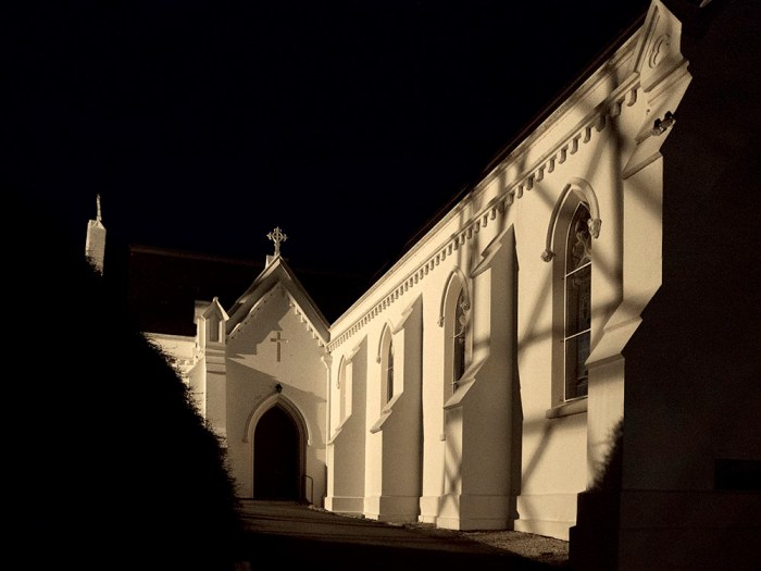 St Mary's Church with shadows
