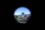 View of Bundanon Homestead through the camera obscura&nbsp;hole