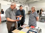 Martin Parr looking at ANZ photobooks – Vienna Photobook Festival 2017  PHOTO Lachlan&nbsp;Blair