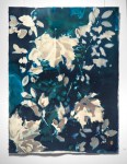 Beautiful Fruit 1 Tilley Wood 2019Etched wet cyanotype and gold leaf on&nbsp;cotton
