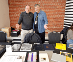 Stavros Messines + Doug on the ANZPA table  Photo: James&nbsp;Bugg