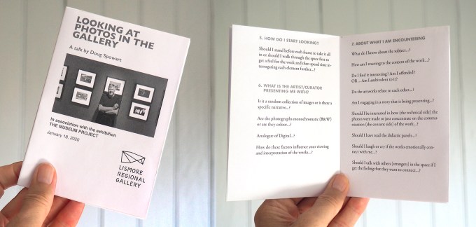 The Looking at Photos in the Gallery booklet