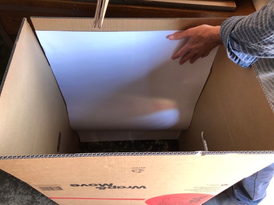 An image is found in a packing box