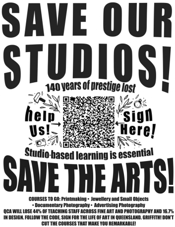 Save our Studios Poster by Isobelle Dwyer