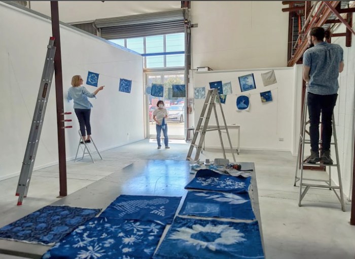 Installing the exhibition 2 PHOTO David Symons