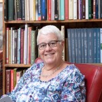 Helen Cole in her&nbsp;library