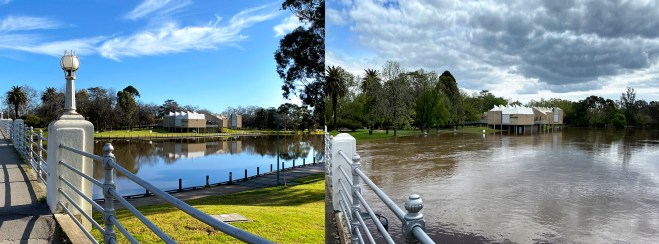 Gallery just after the flood peak 15 October