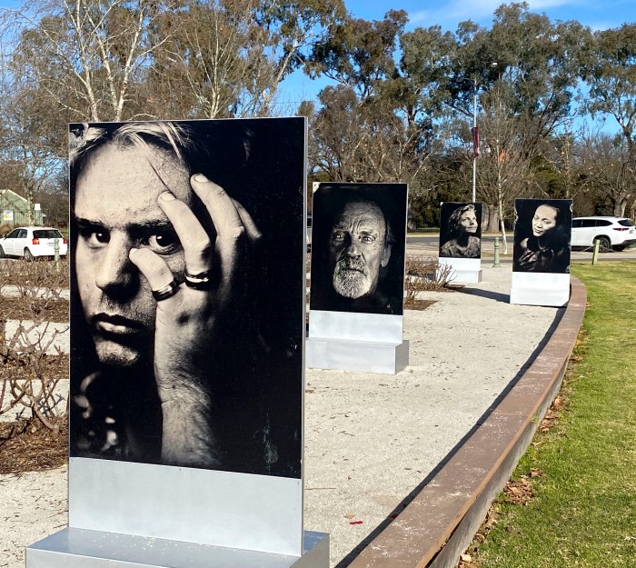 Rachel Mounsey, photographing for PHOTO2022 'Space Between Strangers' Installation