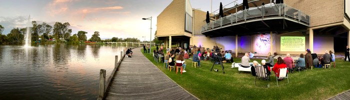 A quiet moment by the Lake before the 'SURFACE' performance