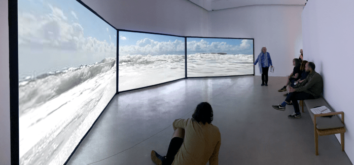 Discussing Gutiŋarra Yunupiŋu, Gumatj people, Maralitja, 2021