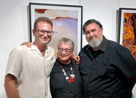 Nicholas with Pam Kleemann-Passi and Robert Lewis