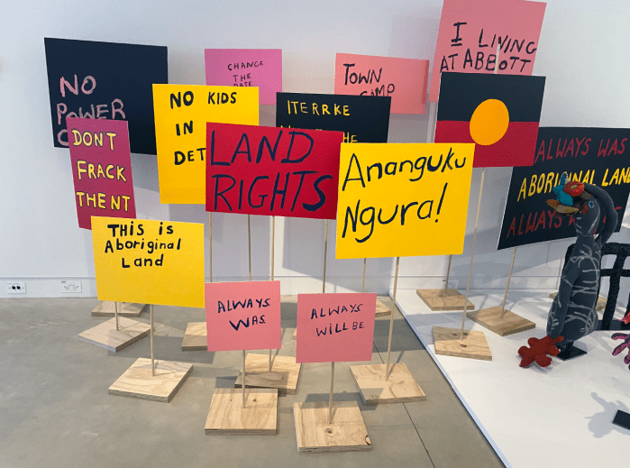 Yarrenyty Arltere Artists and Tangentyere Artists-Blak Pariament House (detail), 2021