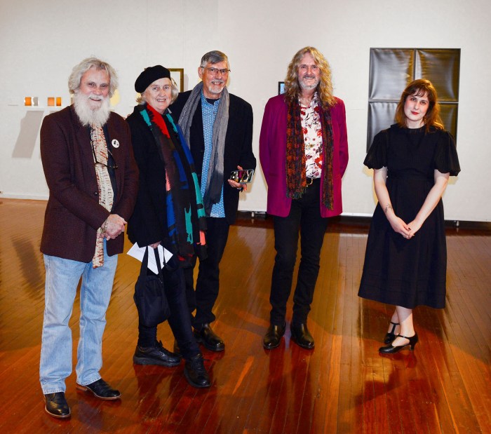 Roger Skinner with the Adjudicators