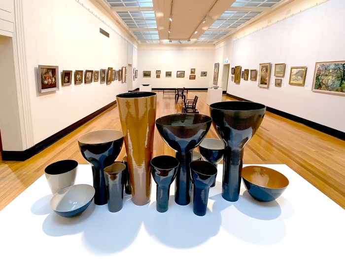 Castlemaine Art Gallery - "For everything there is a season" in the foreground Phil Elson's "Remembering Venet at 44.5 degrees"