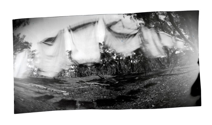 Washing in Horse Paddock pinhole image PHOTO: Courtesy of the artist